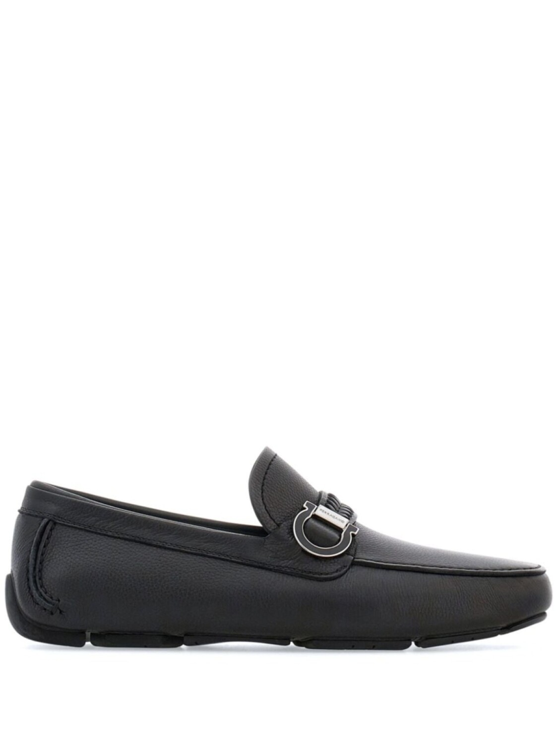 

Ferragamo кожаные мокасины Gancini, черный