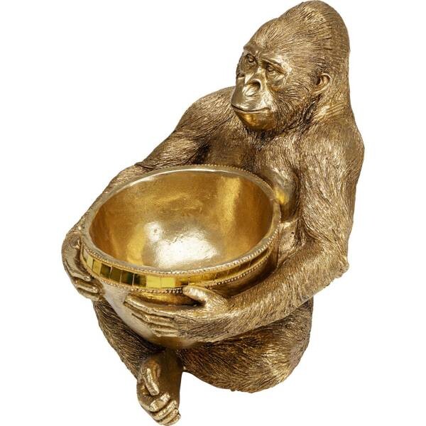 

Декоративная фигурка Kare Design Gorilla Holding Bowl, золотой