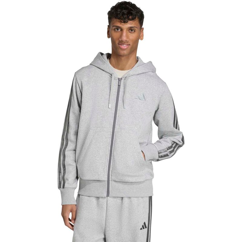 Праздничная толстовка с тремя полосками Adidas, цвет mgreyh — фото 2