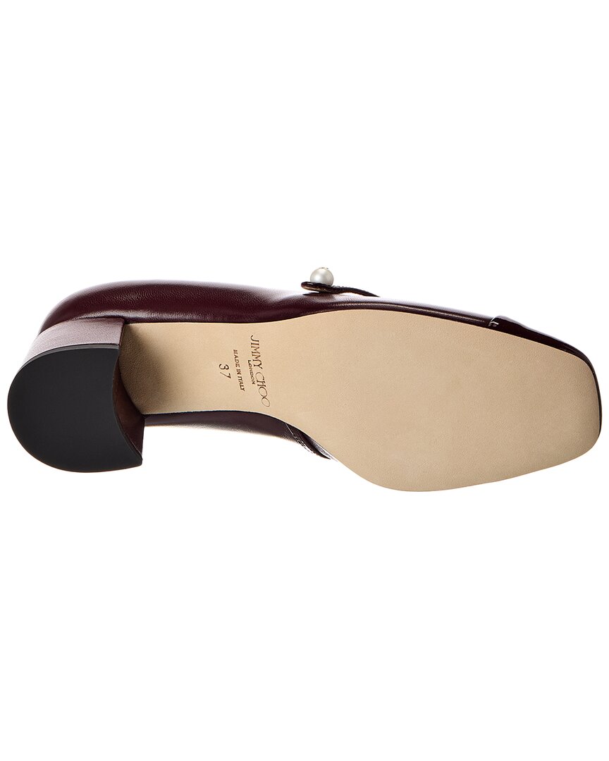 Туфли-лодочки Jimmy Choo Elisa 45 из кожи и лака, красный — фото 4