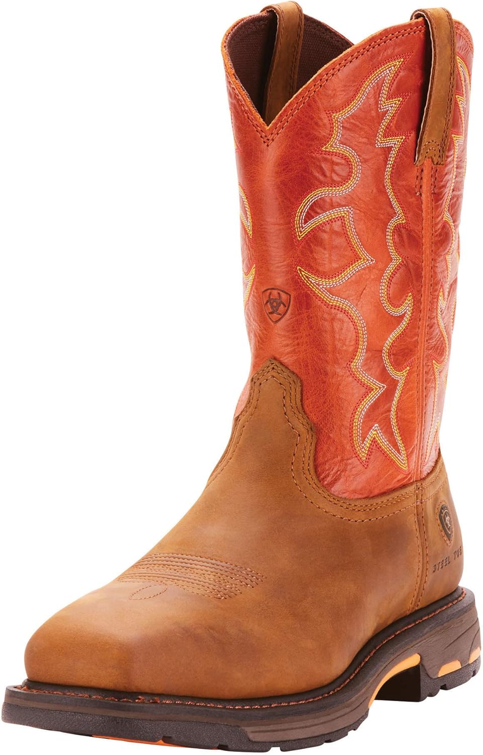Мужские рабочие ботинки Ariat Workhog с квадратным носком и стальным подноском