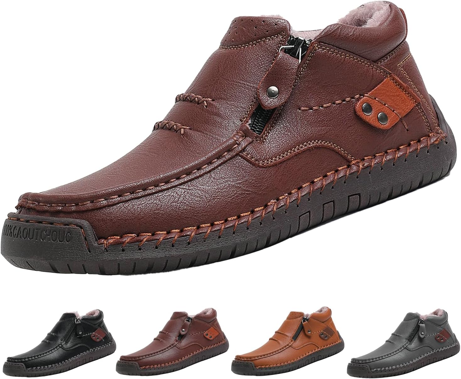 

Мужские премиальные кожаные слипоны Vauxhaller, ручной работы, для вождения и повседневной носки, коричневый