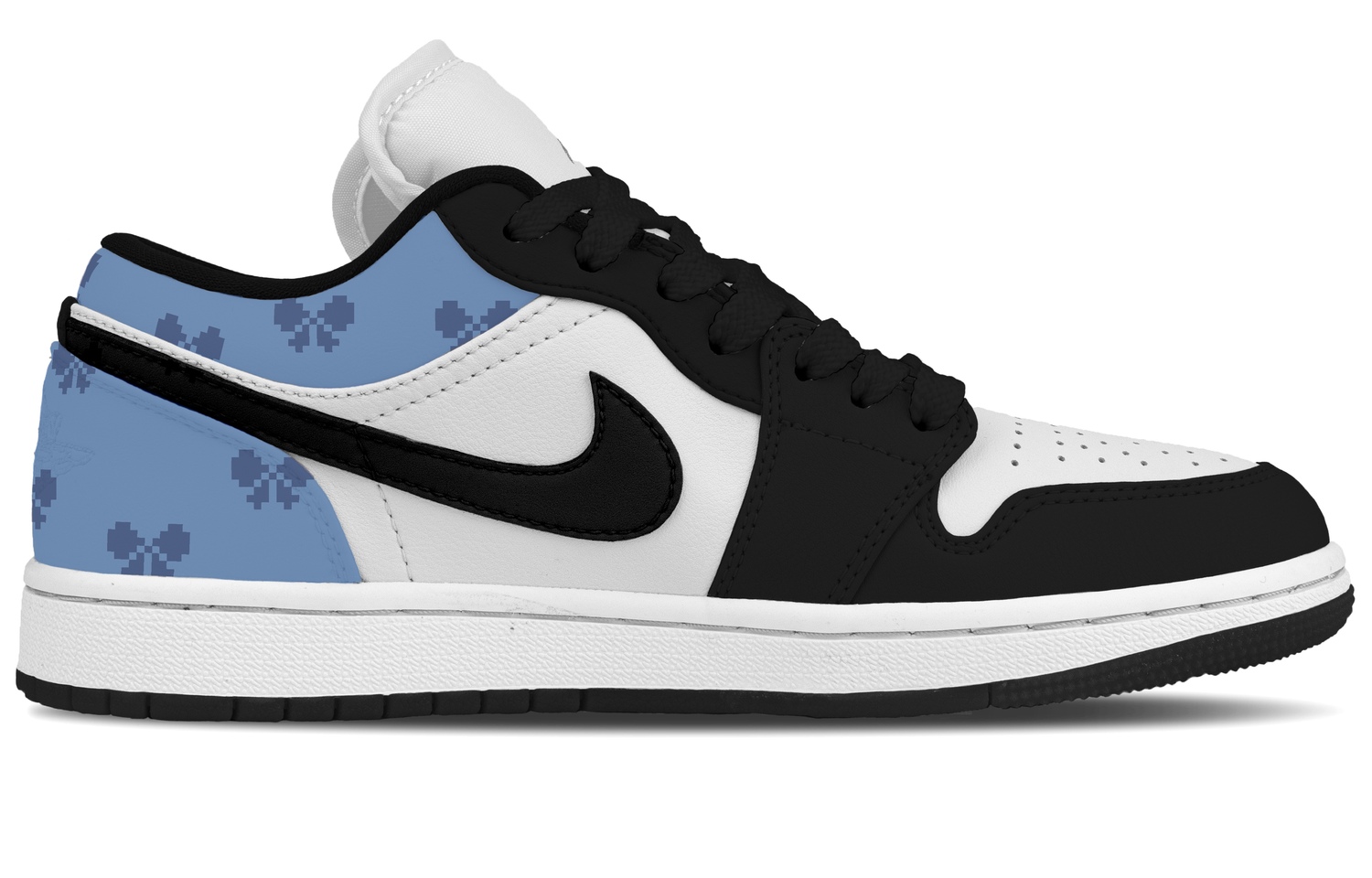 Jordan Air 1 Dusty Blue Abrasion Resistant Low top Vintage Basketball Shoes мужские черно-синие — фото 3