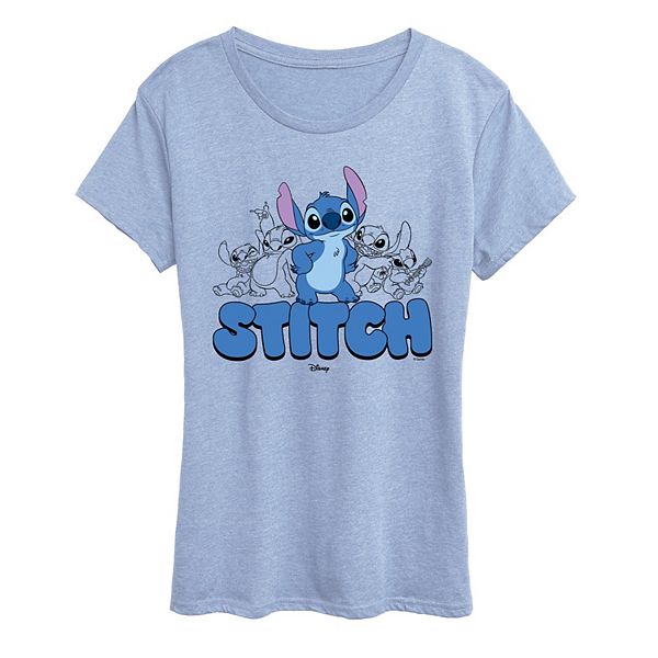 

Женская футболка с принтом Lilo & Stitch Disney, Heather Chambray Blue, Синий, Женская футболка с принтом Lilo & Stitch Disney, Heather Chambray Blue