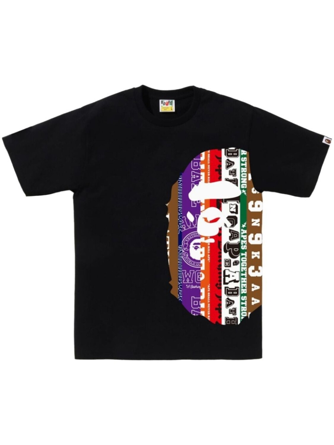 

A BATHING APE футболка с логотипом, черный