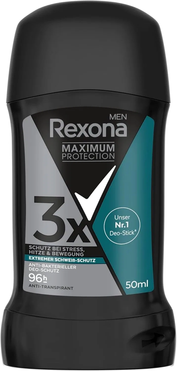 Мужской дезодорант-стик Rexona Maximum Protection антибактериальный, 50 мл (5 шт.) Bizzico