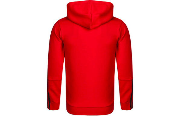 Куртка Men's adidas Logo Hooded Zipper Knit Red Jacket, красный — фото 2