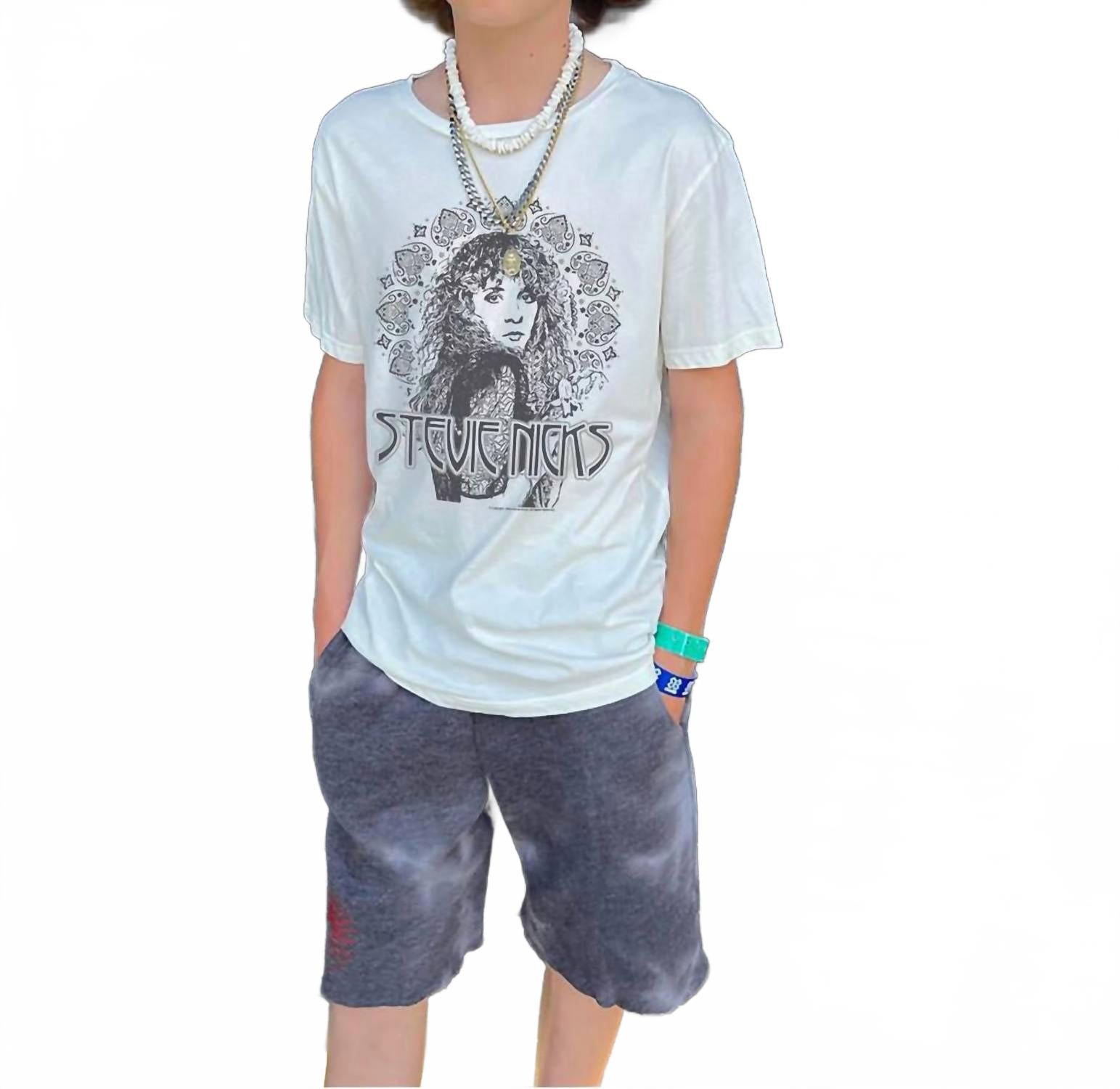 

ROWDY SPROUT Детская футболка Stevie Nicks Organic Tee цвета слоновой кости, Бежевый, ROWDY SPROUT Детская футболка Stevie Nicks Organic Tee цвета слоновой кости