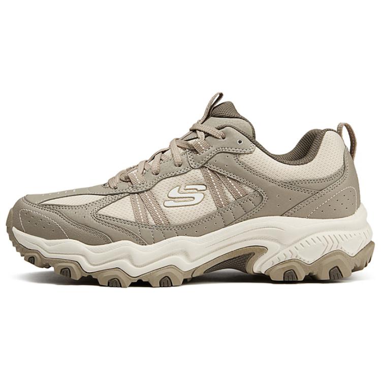 

Skechers Стойкие амортизирующие износостойкие низкие уличные кроссовки мужские серо-коричневые - натуральный/серо-коричневый, цвет Natural/Taupe