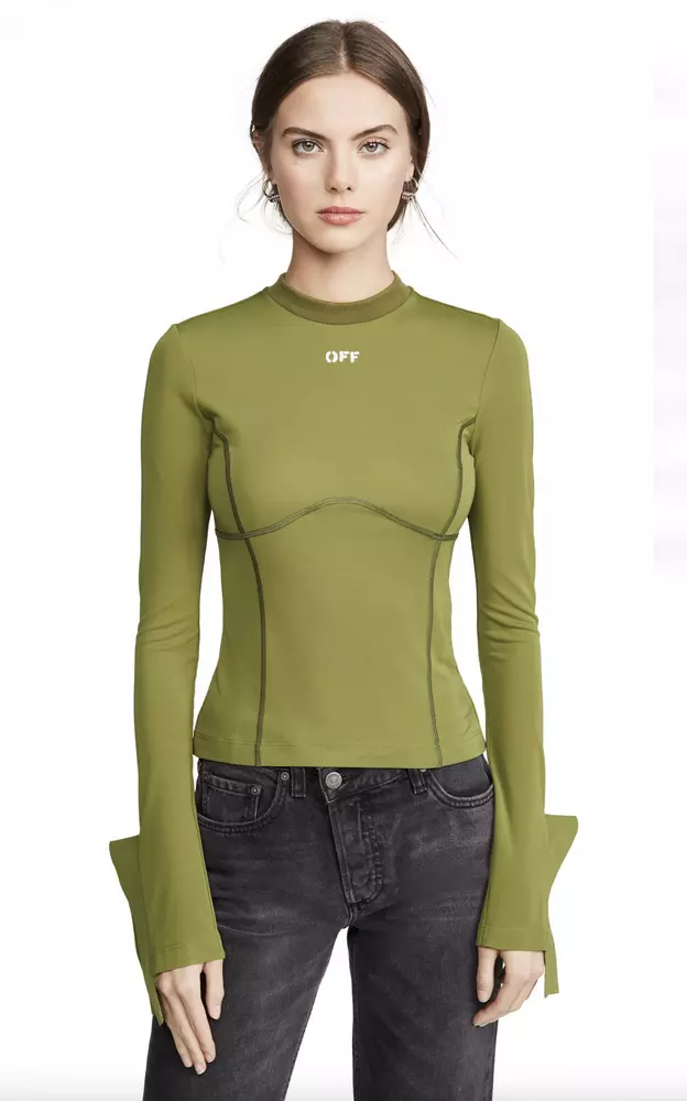 

Футболка с длинным рукавом Army Chic Stretch Off-White, цвет Army
