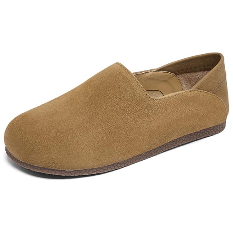 AGSDON Женские повседневные туфли-лодочки светло-бежевые, цвет Light Khaki — фото 4