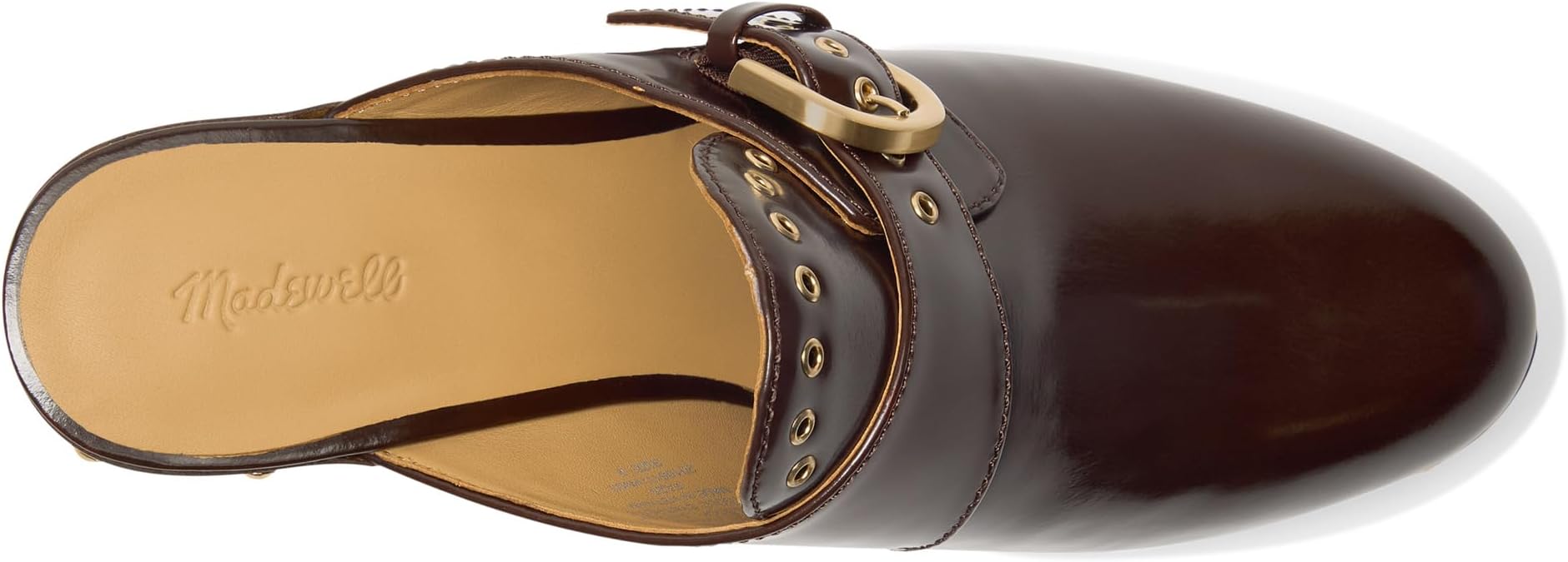 Туфли Madewell Finneas Clog - Buckle, цвет Stained Rosewood — фото 2