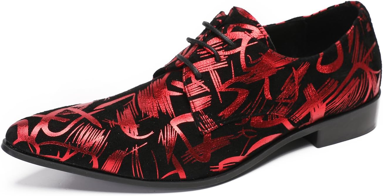 

Мужские оксфорды Santimon красные, повседневные, для выпускного, свадьбы, из кожи, для прогулок, вестерн, модные, для вечеринки, бального зала, с фраком, мужская обувь