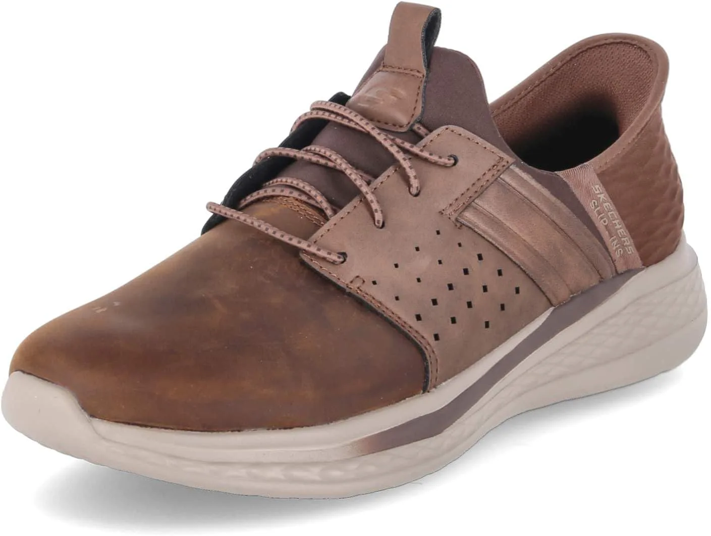 Мужские кроссовки Skechers Streetwear Slade - Zachary с круглым носком, шнуровкой-резинкой и облегченным входом — фото 3