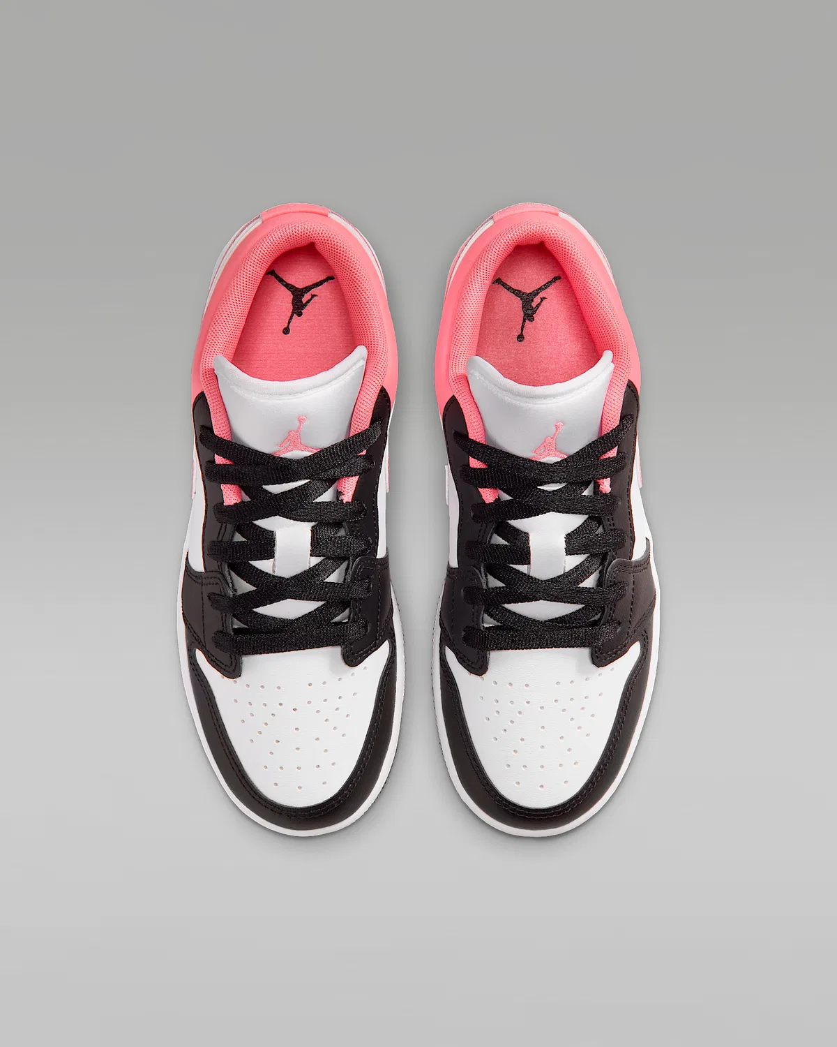 Кроссовки Air Jordan 1 Low для детей старшего возраста, Black/White/Pink Gaze — фото 4