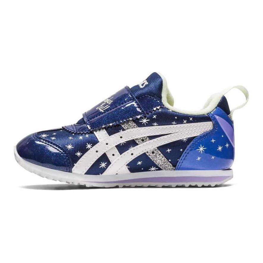 

Asics Низкие детские кроссовки для бега, синие, белые, детские