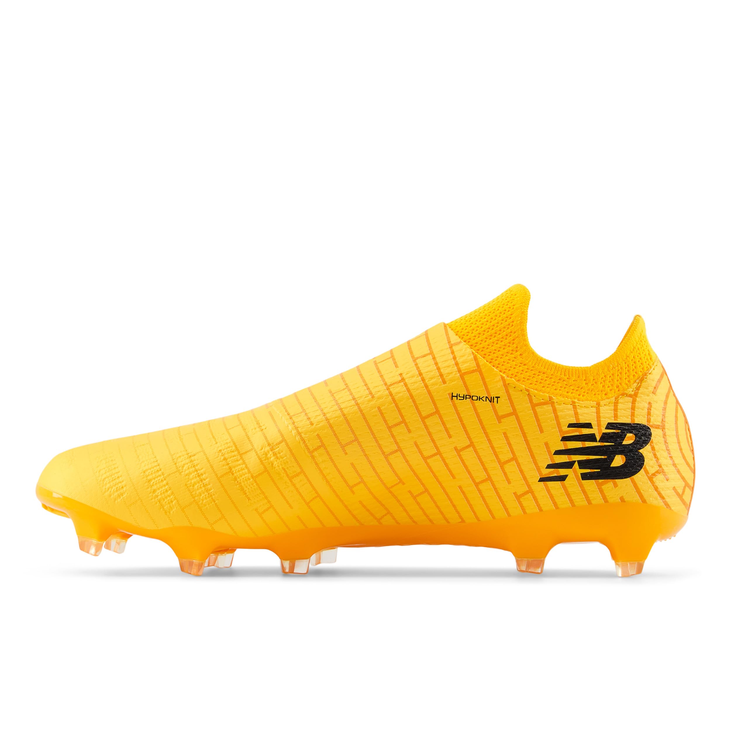 Кроссовки Unisex New Balance FURON DESTROY FG V7+ Soccer Cleats, цвет Sun Glow/Silver Metallic — фото 4