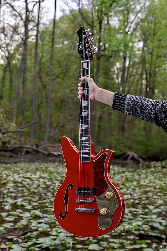 

Электрогитара Goldfinch Kensington II Baritone 2023 - Tomato Red