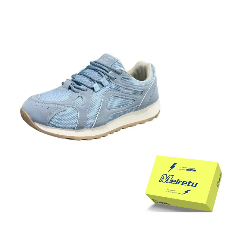 

Meiretu Антискользящие износостойкие низкие скейтерские кроссовки мужские Haze Blue, цвет Haze Blue