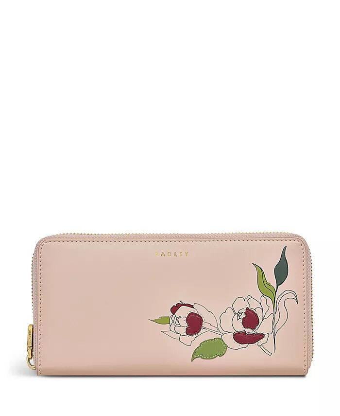 

Wild Roses — большой кошелек для дневного времени на молнии Radley London, розовый