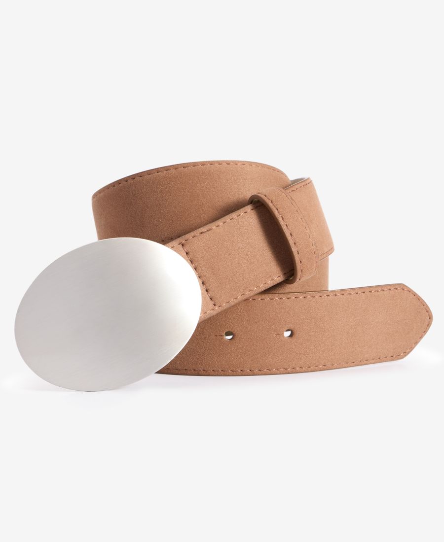 

Ремень с пряжкой из искусственной замши, эксклюзивно для Macy's On 34th, Chocolate