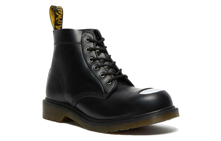Мужские ботинки Dr.Martens 101 кожаные с потертым носком, черный — фото 3