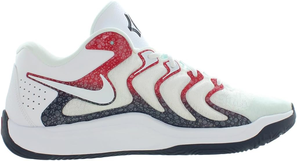 Мужские баскетбольные кроссовки Nike KD 17, белый/красный — фото 3