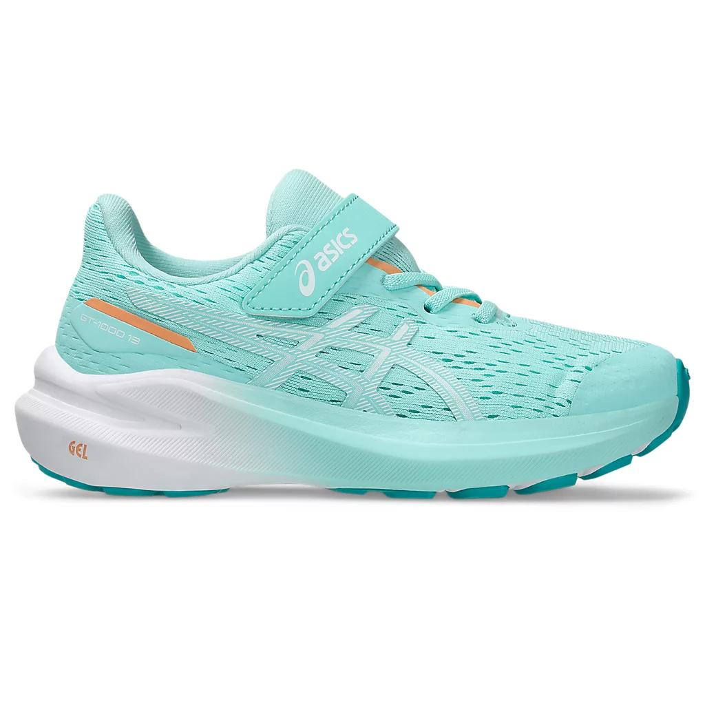 Кроссовки для бега GT 1000 13 Rebound Breathable Support Low Top для детей ASICS, мятный — фото 2