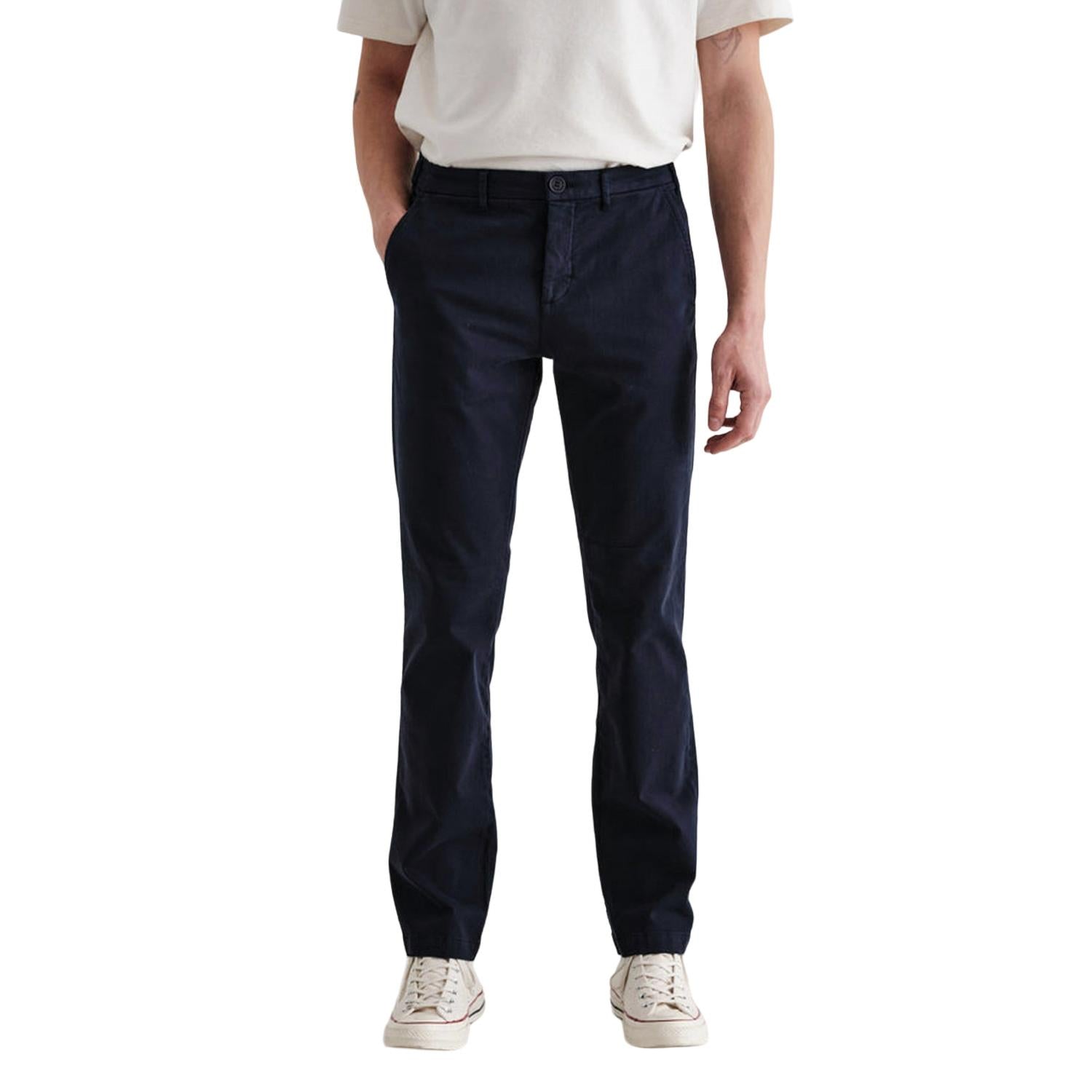 

Брюки Skye Cotton Twill темно-синего цвета Wax London
