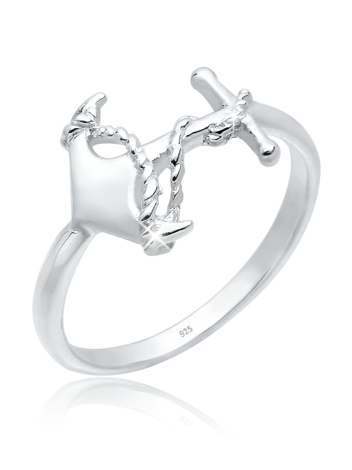 

Elli Кольцо из серебра 925 пробы с якорем