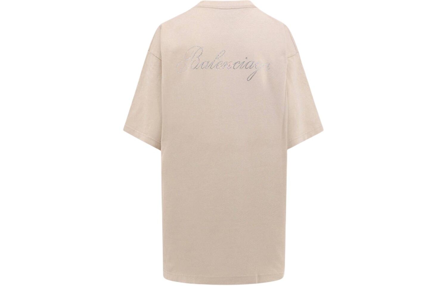 Футболка женская Balenciaga Logo Embellished, бежевый — фото 2