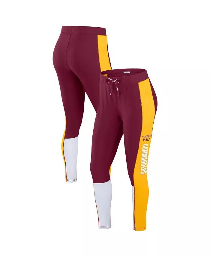 

Женские леггинсы Washington Commanders с цветными блоками WEAR by Erin Andrews