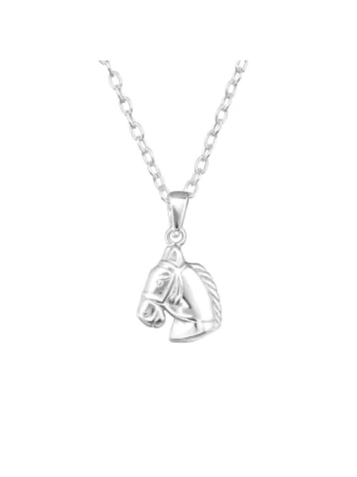 

Alexander York Колье с подвеской в виде головы лошади из серебра 925 пробы, комплект из двух серебряных элементов