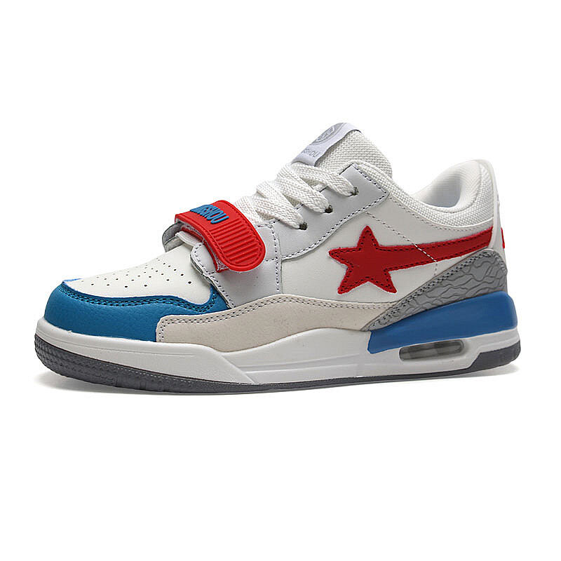 

Кроссовки JIANGSHOU Skateboarding Shoes Unisex Low-top, белый/синий/красный