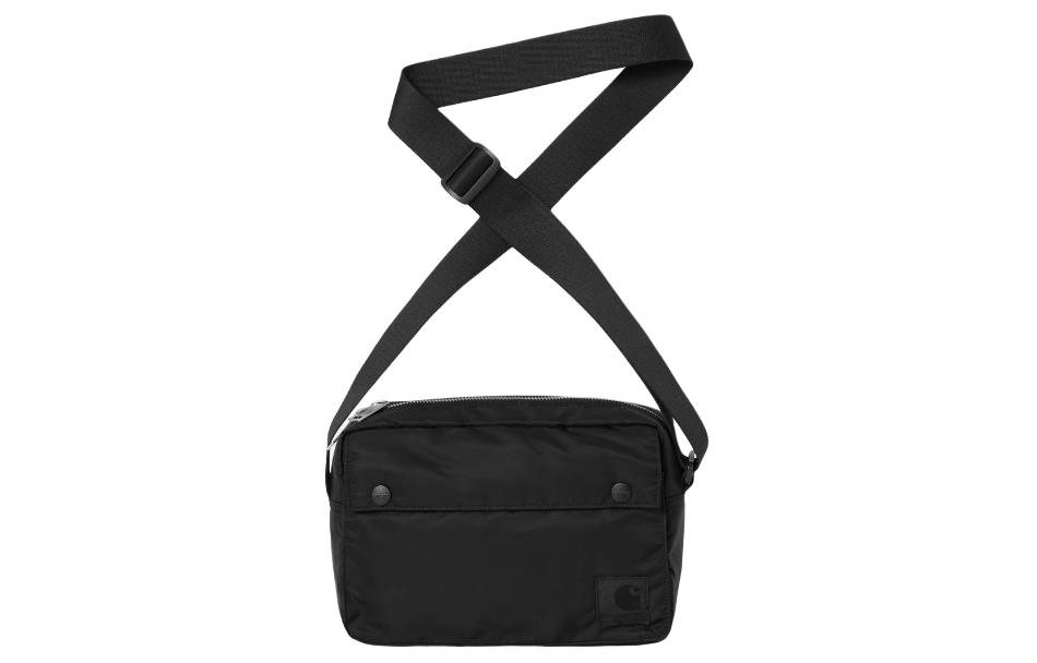 

Carhartt WIP Нейлоновая плечевая сумка мужская черная, Black