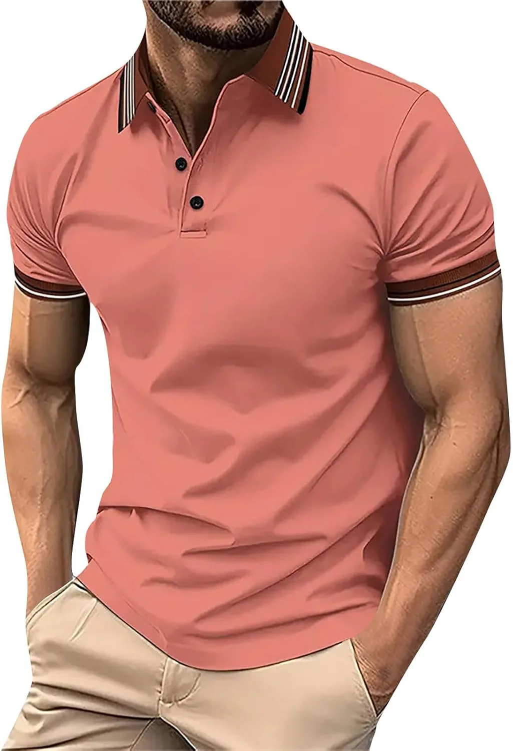 

Мужская классическая поло с коротким рукавом FONMA