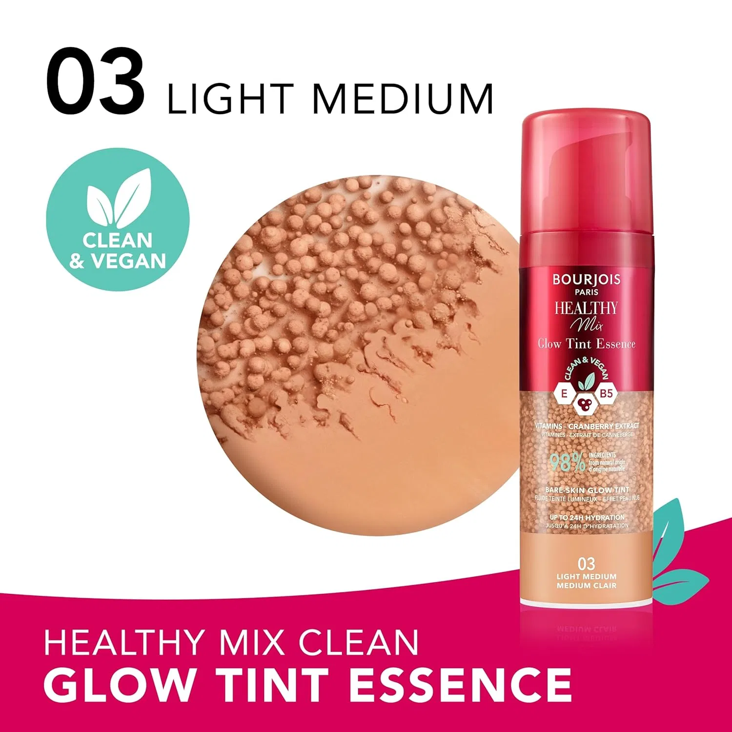 Увлажняющая эссенция для лица «Healthy Mix Glow Tint Essence» от Bourjois Bourjois — фото 2