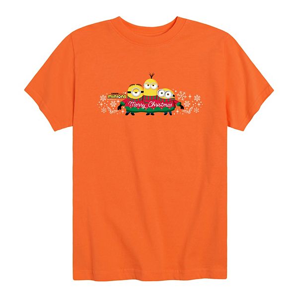 

Футболка с принтом Minions и надписью Merry Christmas для мальчиков 8-20 Licensed Character, Orange