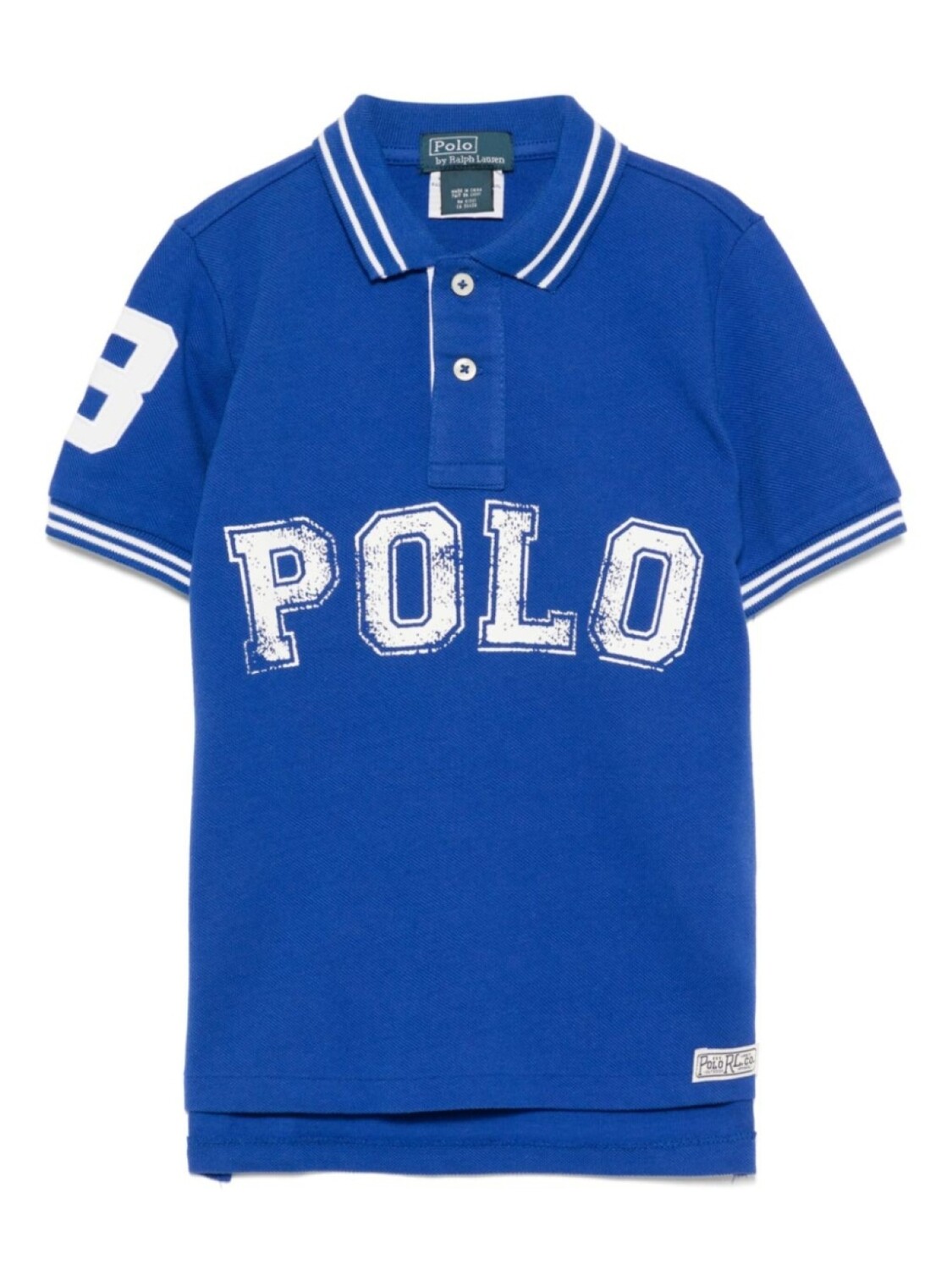 

POLO RALPH LAUREN KIDS рубашка поло с логотипом, синий