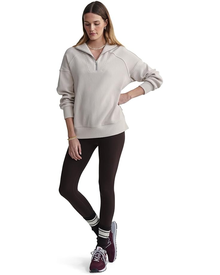 

Свитер Varley Rhea Half Zip Sweat 2.0, цвет Chateau Grey/Whitecap Grey
