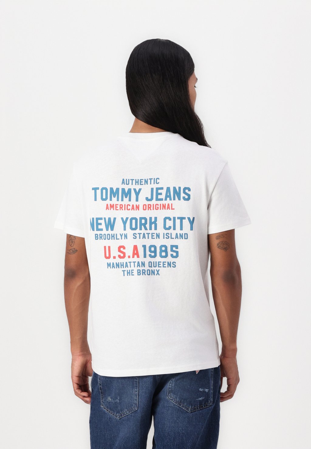 

Футболка с принтом USA SCRIPT TEE Tommy Jeans, кремовый