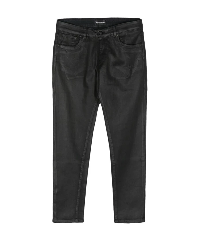 

Черные джинсы из эластичного денима с потертостями. Salvatore Santoro, черный