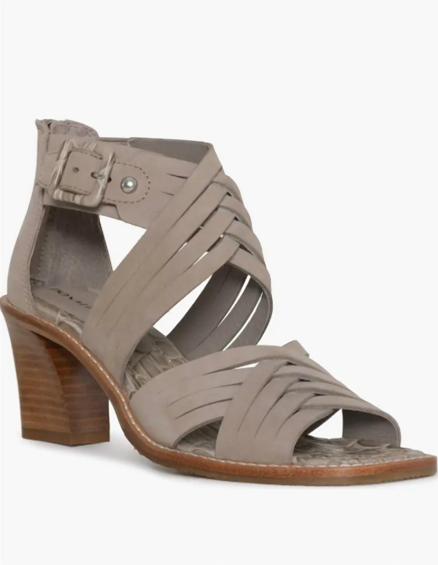 Women's Junnah Sandal In Taupe Nubuck Donald Pliner, Taupe Nubuck