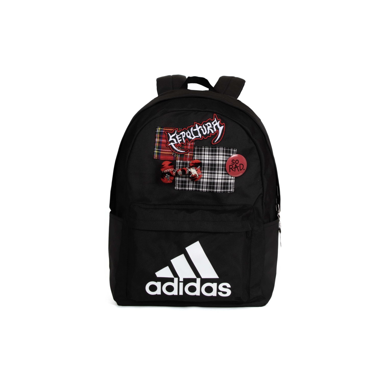 

Adidas Полиэстеровый рюкзак обычный унисекс черный красный, Black Red