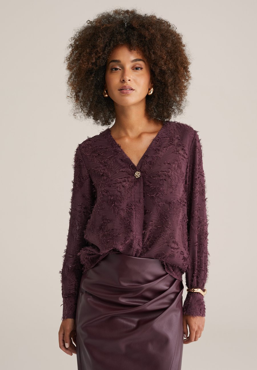 

Блуза WE Fashion Blouse, Burgundy Red/Bordeaux