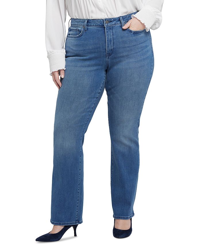 

Джинсы Barbara High Rise Bootcut в стиле каскадной волны NYDJ Plus, синий