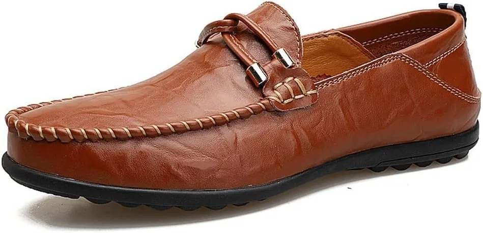 Мокасины мужские JIADELI Red-brown