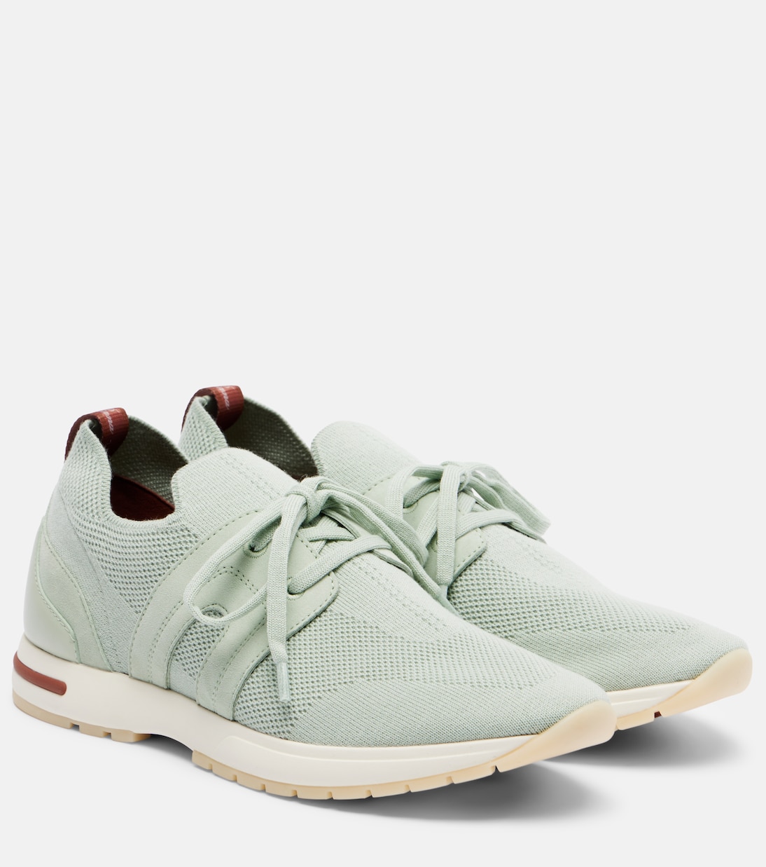 360 LP Lady Flex кроссовки с отделкой из замши Loro Piana, Pale Leaf