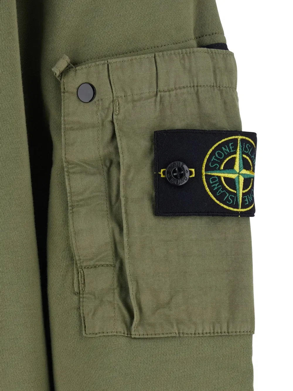 Толстовка с накладными карманами Stone Island, зеленый — фото 3