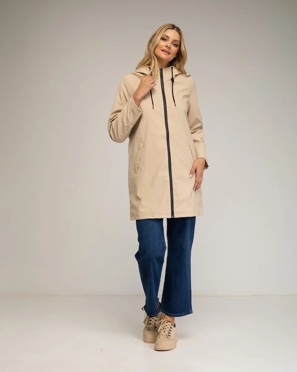 

Женская водонепроницаемая куртка с капюшоном Tantra, бежевый
